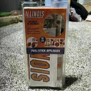 Sports Wall Decals Illinois College Sports 24 Large Designs Peel & Stick